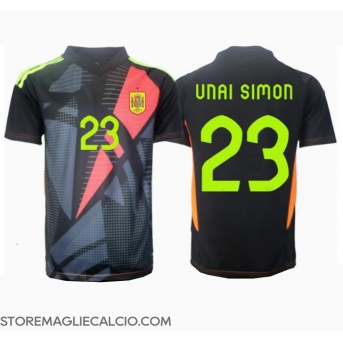 Spagna Unai Simon #23 Portiere Maglia Gara Trasferta Repliche Europei 2024